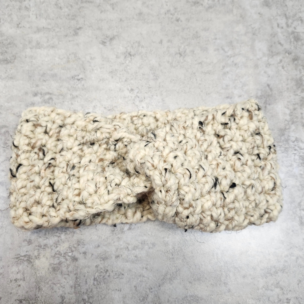 Oatmeal crochet headband